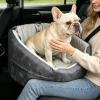 Non-Slip Dog Car Seat with Safety Belt Storage Pocket view 3