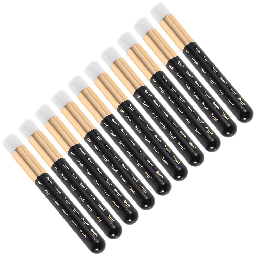 Eyelash Cleaning Brushes for Eyelash Extensions, 10-Pack, Black