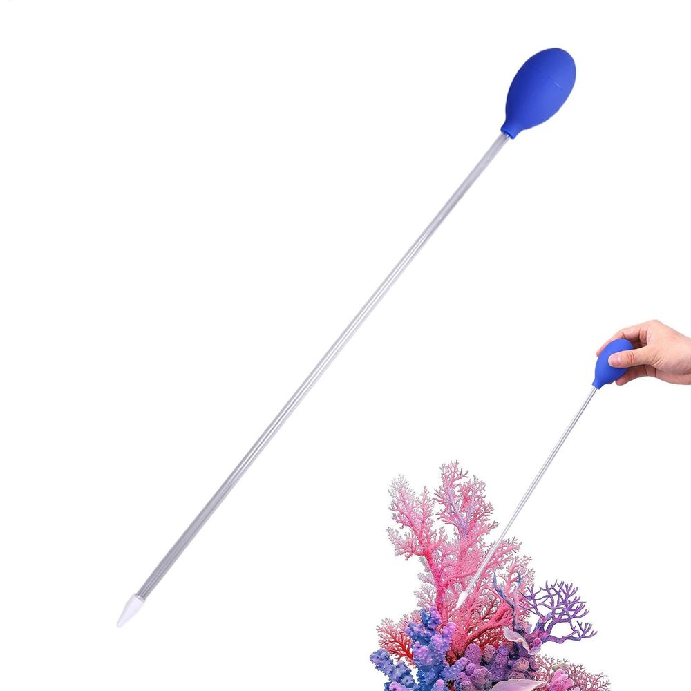 Extra-Long Aquarium Cleaning Tool and Fish-Feeding Dispenser Tube