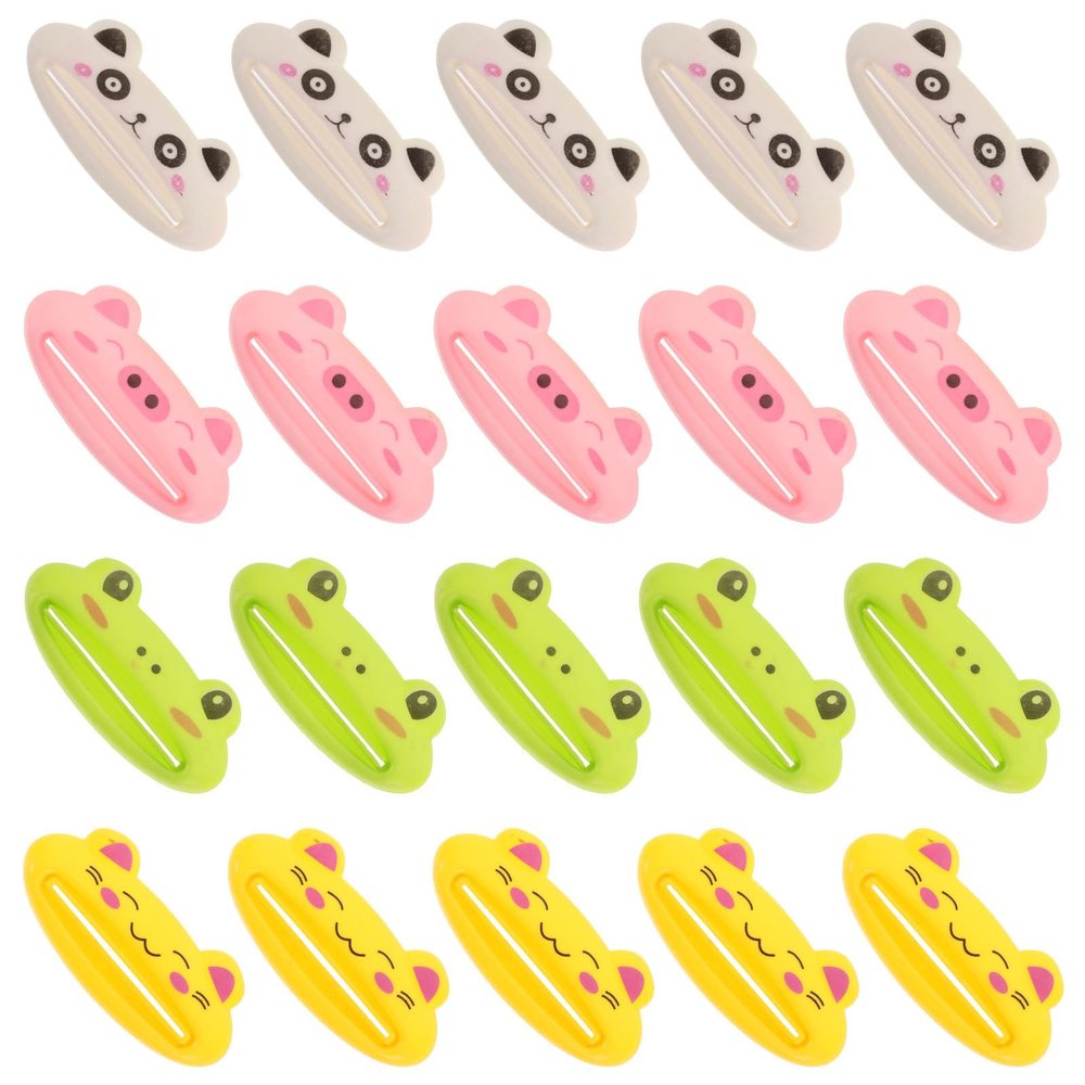 SWOOMEY Manual Toothpaste Squeezer, Space-Saving and Easy to Use, Plastic, 20-Pack for Toothpaste and Cream Tubes, Bathroom