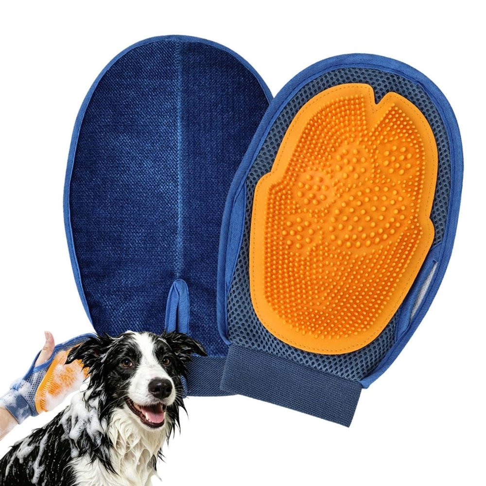 Dog Bathing Gloves, No Pulling, 25.5 x 15.5 x 1.8 cm