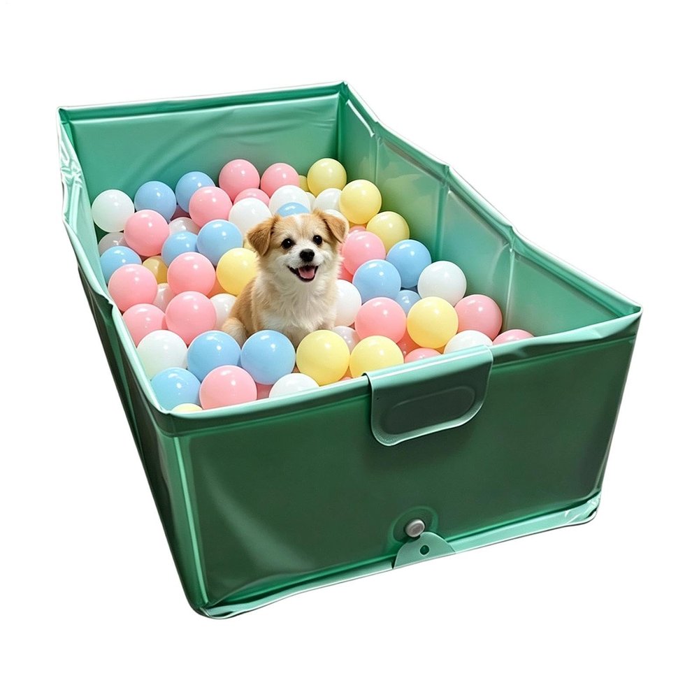 Foldable Non-Slip Pet Pool, 80 x 40 x 20 cm