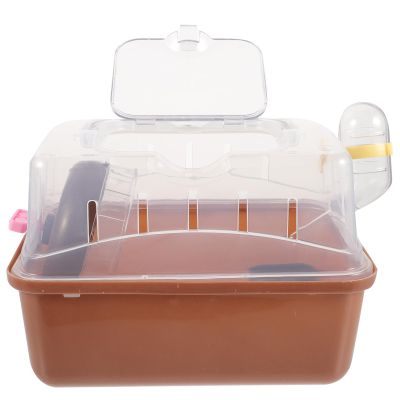 Portable Multi-Level Plastic Hamster Carrier for Small Pets