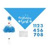 Dog Party Hat, Cute Reusable Party Hat with Numbers | Bandana for Dogs view 1