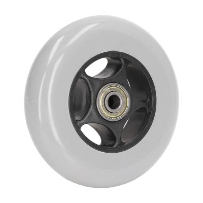 Cryfokt 4-Inch Rubber Wheel for Wheelchairs, Non-Slip, Low-Noise, Gray