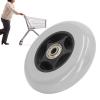 Cryfokt 4-Inch Rubber Wheel for Wheelchairs, Non-Slip, Low-Noise, Gray view 3