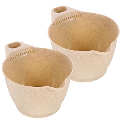 CRAFTHROU Hair Dye Bowls with Ergonomic Handle, 2-Pack