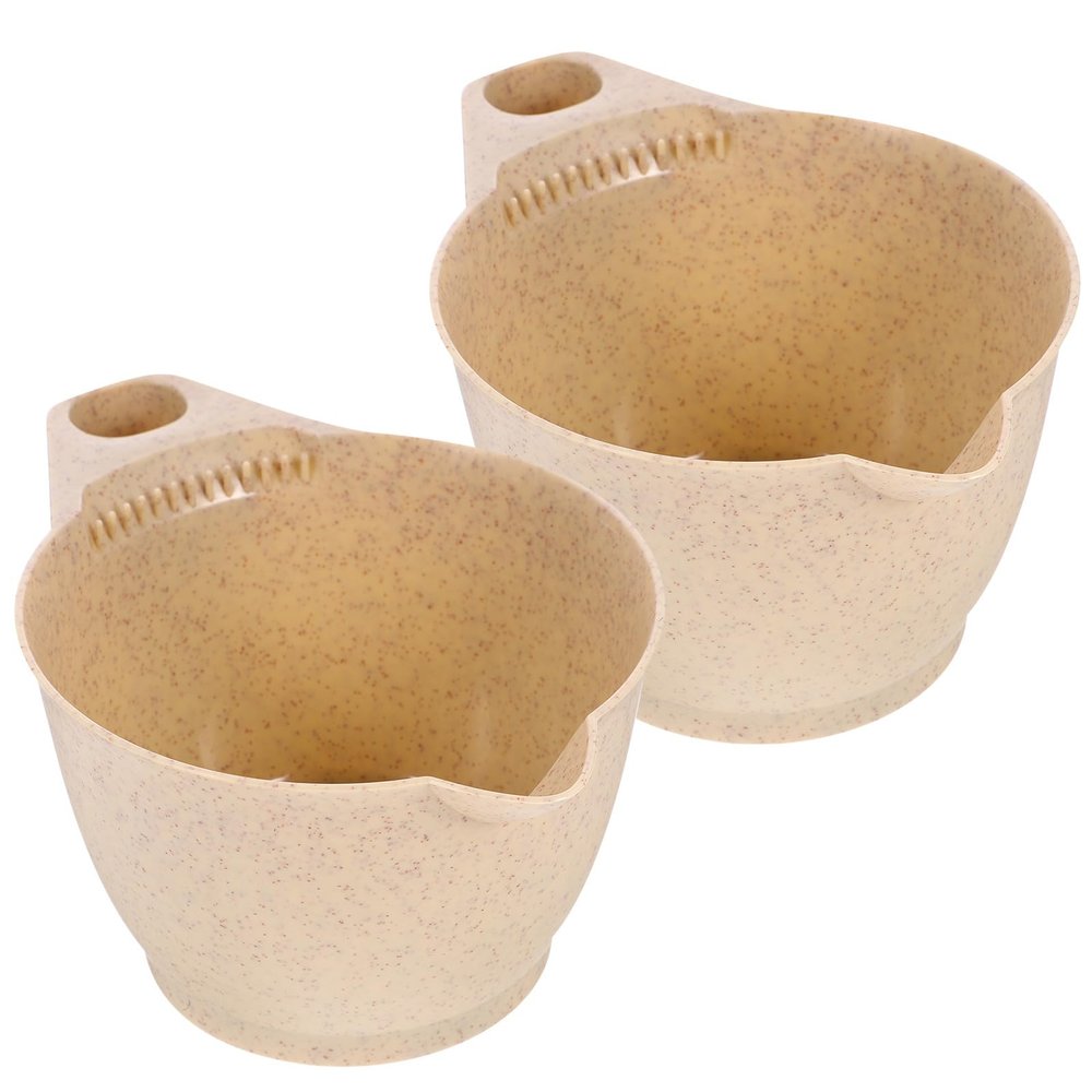 CRAFTHROU Hair Dye Bowls with Ergonomic Handle, 2-Pack