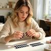 Gel Nail Stickers, 6 Pieces, Semi-Cured Simple Wraps view 2