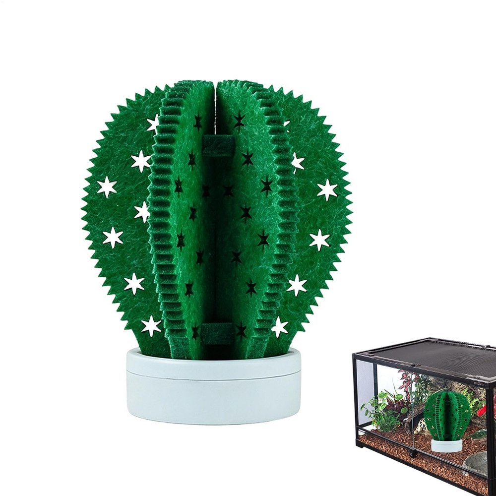 Yqooup Reptile Humidifier | Cactus-Shaped, No Power Needed