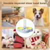 Pet Food and Water Dispenser with 3 Removable Raised Bowls and Automatic Water Bottle view 4