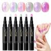 Water-Based Gel Nail Art Pens, 6 Colors, Quick-Drying view 1