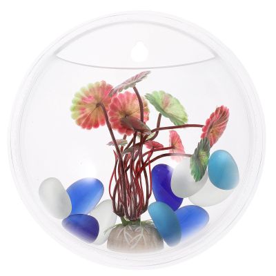 Beaupretty Creative Round Wall-Mounted Acrylic Fish Bowl