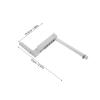 WRITWAA Ergonomic ABS Bed Hand Crank for Medical Beds, Quick Manual Height and Angle Adjustment, Foldable Replacement Handle view 2