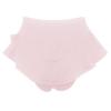Women's Satin Ruffled High-Waisted Ribbed French Knickers Thong Panties view 2