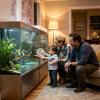 Round Clear Acrylic Aquarium Cover with Hole view 2