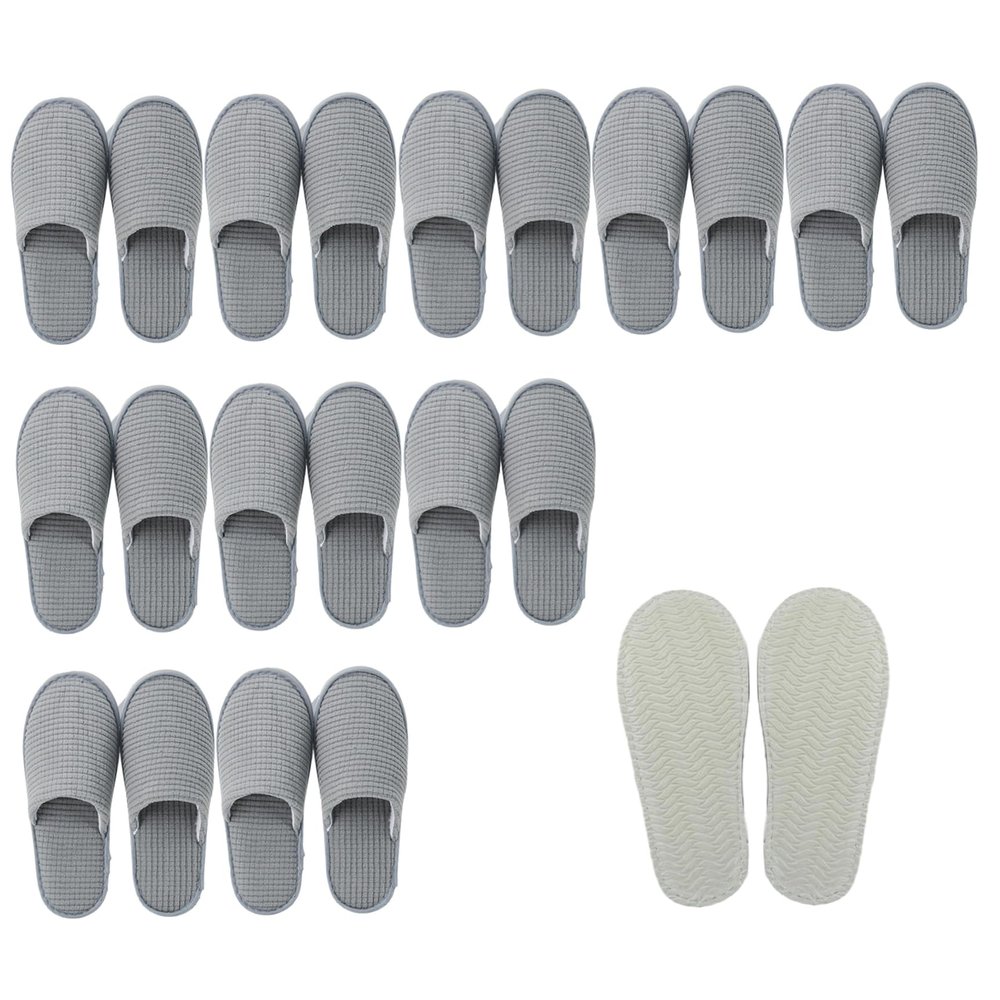 AZIDWERYQ 10 Pairs Spa Slippers, Non-Slip Hotel Guest Slippers