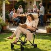 Lightweight Folding Transport Chair for Sitting and Reclining view 2