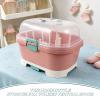 MOBUTOFU Baby Bottle Drying Rack with Removable Drip Tray and Dustproof Storage Box view 3