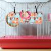 POPETPOP Plush and Linen Hanging Hamster Set with Tunnel view 4