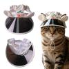 KASESSS Pet Sun Hat with Ear Holes and Bunny Ears, Beige view 1