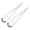 Eminchu Adjustable Cat Lock, Prevents Dog Escape, Comfortable Space, PE-Stainless Steel, 2 Pack (White) view 2