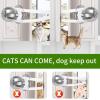 Eminchu Adjustable Cat Lock, Prevents Dog Escape, Comfortable Space, PE-Stainless Steel, 2 Pack (White) view 3
