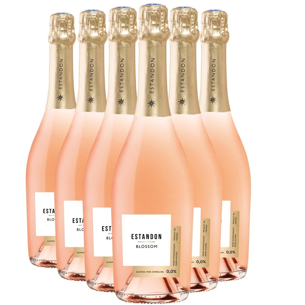 Blossom Ros Sans Alcool Rosé Wine – Estandon – French Wine – Grenache, Cinsault, Syrah – 6 x 75 cl