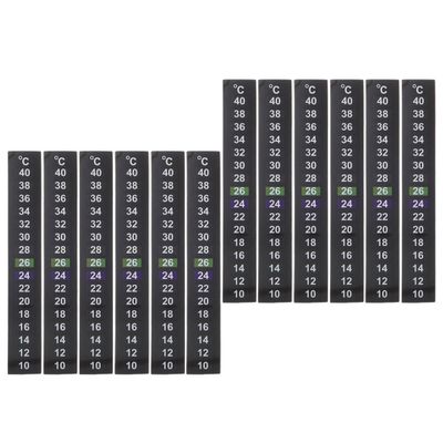 IMIKEYA Self-Adhesive Aquarium Thermometer Stickers - 12 Pack