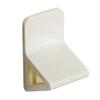 No-Drill Wall-Mounted Shower Footrest with Anti-Slip Surface, White view 1