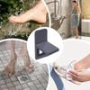 No-Drill Wall-Mounted Shower Footrest with Anti-Slip Surface, White view 3