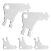 ibasenice Universal Keys with Key Ring, Sturdy and Compatible, 5-Piece Steel Set for Paper Towel and Toilet Paper Dispensers view 1