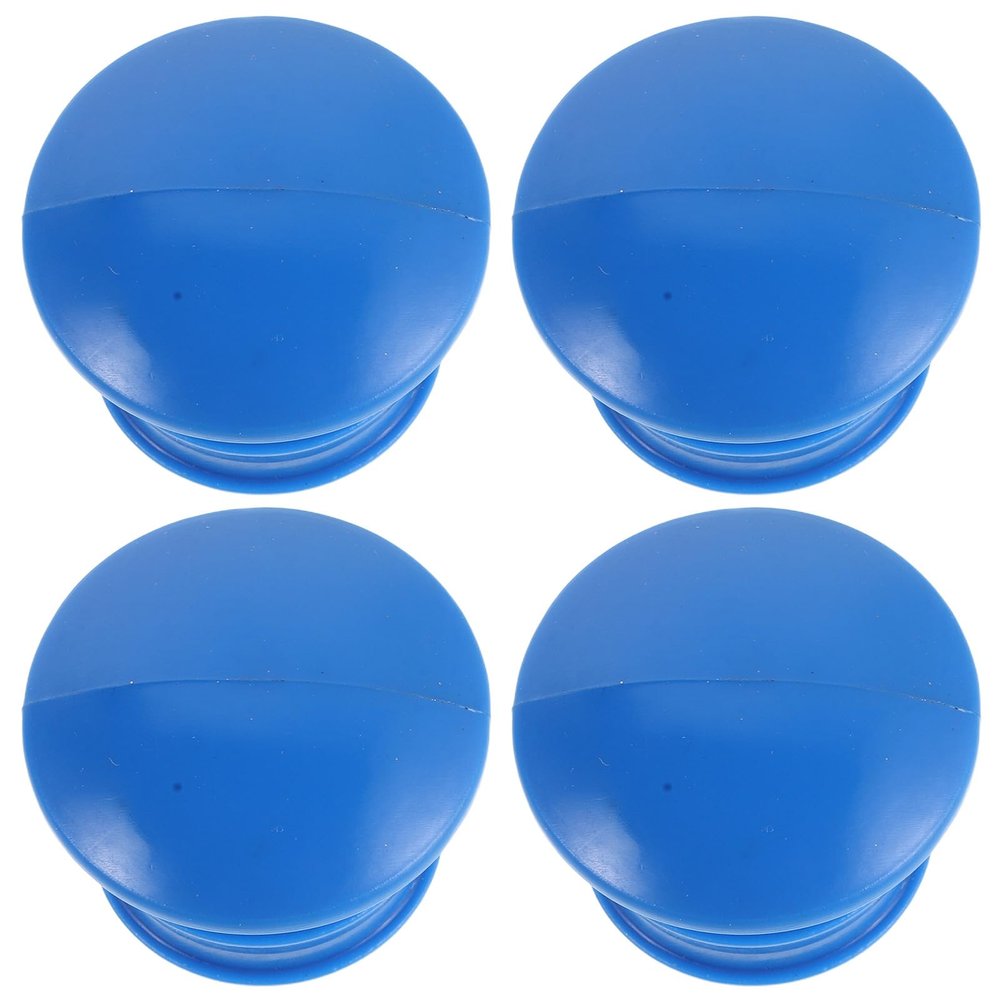 Gatuida 4-Piece Water Stoppers for Cleaning Carts, Blue Plastic, Easy to Install and Crack-Resistant