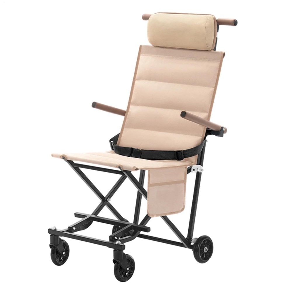 Portable Reclining and Sitting Wheelchair with Wheels