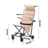 Portable Reclining and Sitting Wheelchair with Wheels view 2