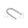 HAKIDZEL Stainless Steel CO2 U-Shaped Connector for Aquarium Hoses view 2