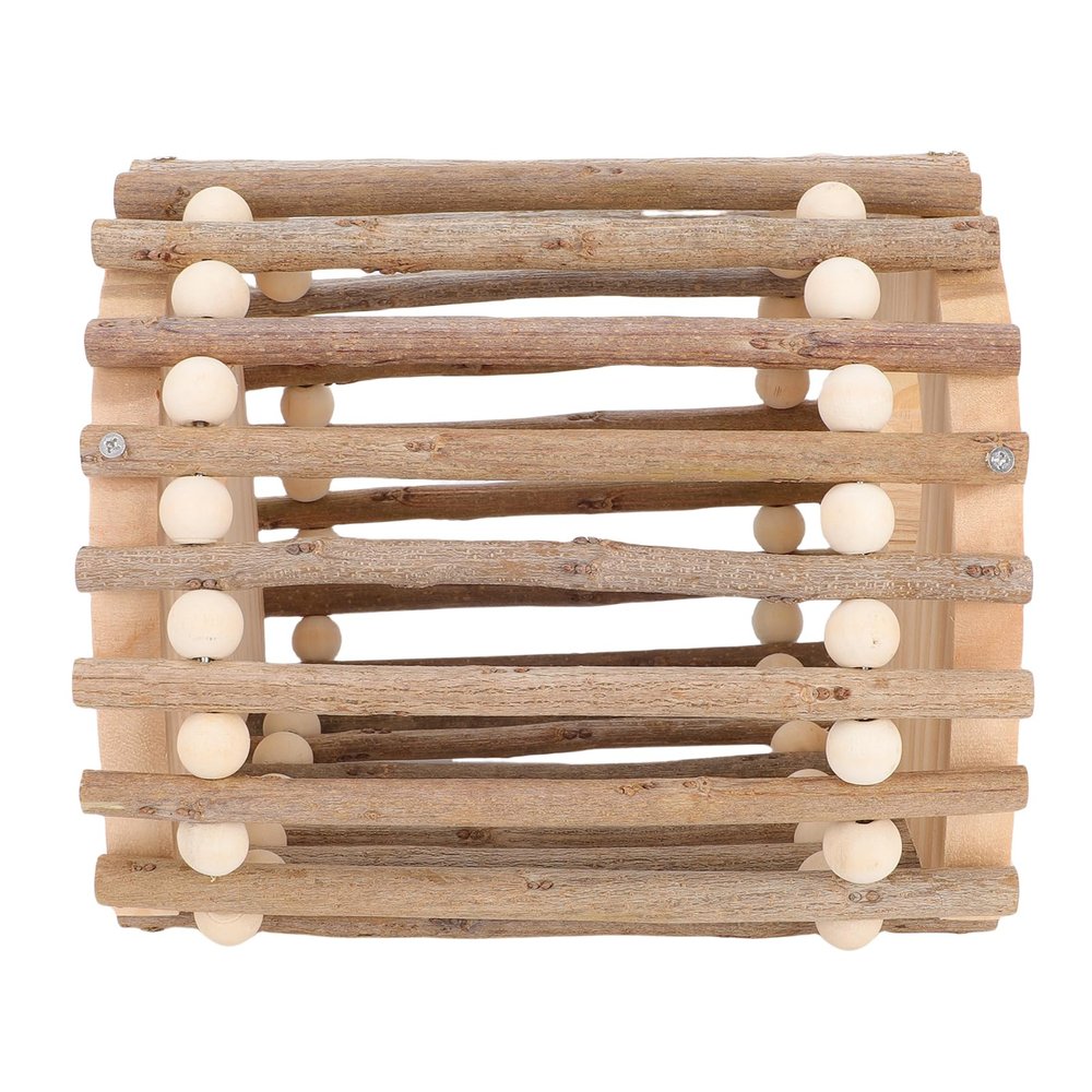 Huairdum Wooden Bird Climbing Ladder with Double-Hole House