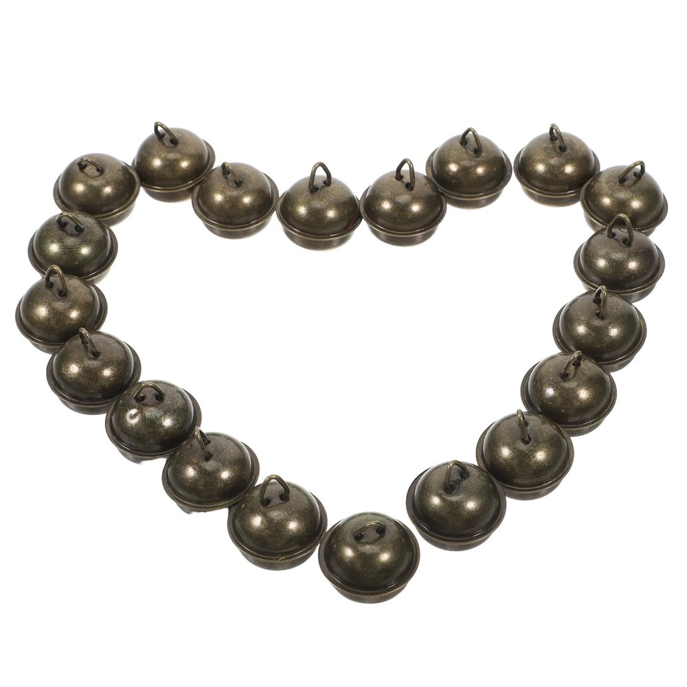 Tofficu 20 Pack Vintage Metal Pet Collar Bells