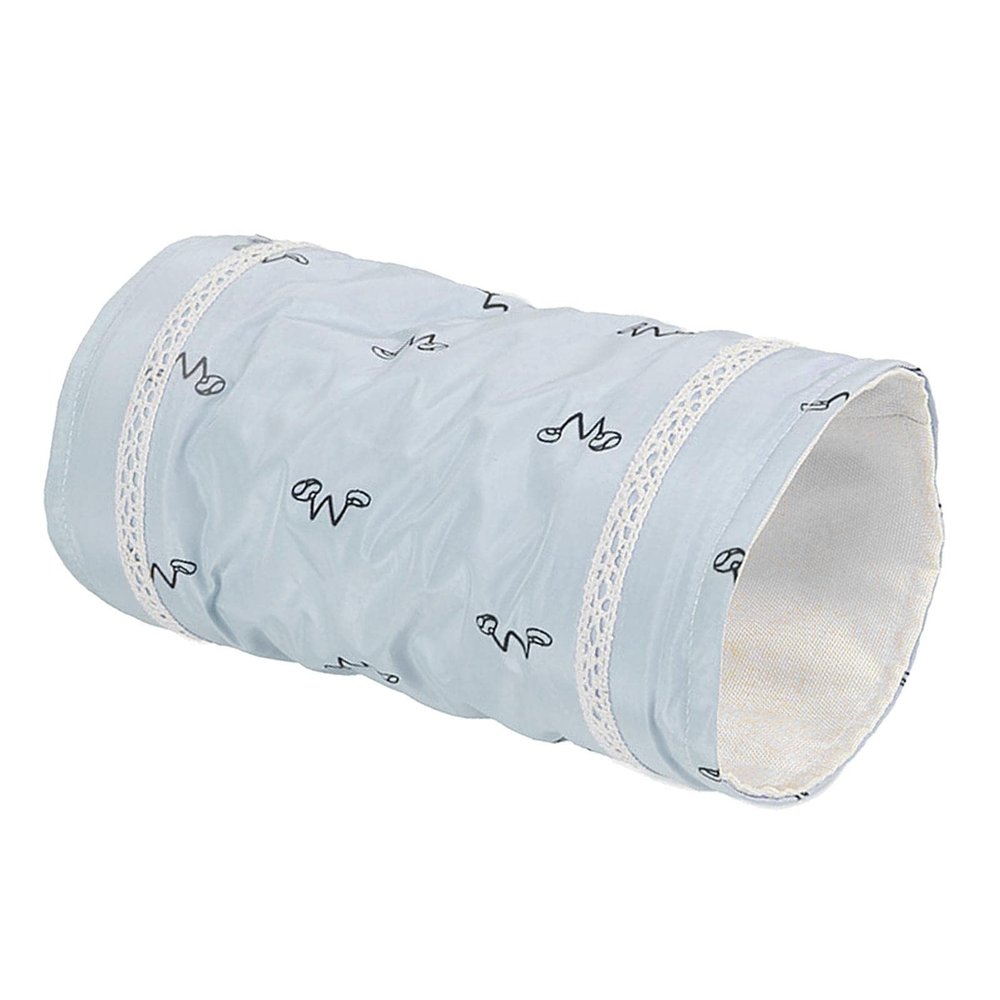 Whtkoph Small Pet Tunnel - Collapsible Indoor Toy, Blue 19x10CM