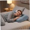 Ginwrek Piercing Pillow for Side Sleepers, Double Ear-Hole Memory Foam Pillow, Blue-Gray view 2