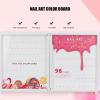 Srliya Gel Polish Color Chart Book with Digital Markings and 96-Color Display for Nail Art Designs view 2