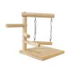 QUILSTM Portable Bird Play Stand, Tabletop Parrot Perch, Style B view 3