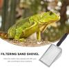 Hemobllo 1-Piece Stainless Steel Sand Cleaner for Reptiles with Fine Sieve and Ergonomic Handle view 3