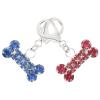 KHBUAB 2-Piece Dog Bone Collar Charms view 1