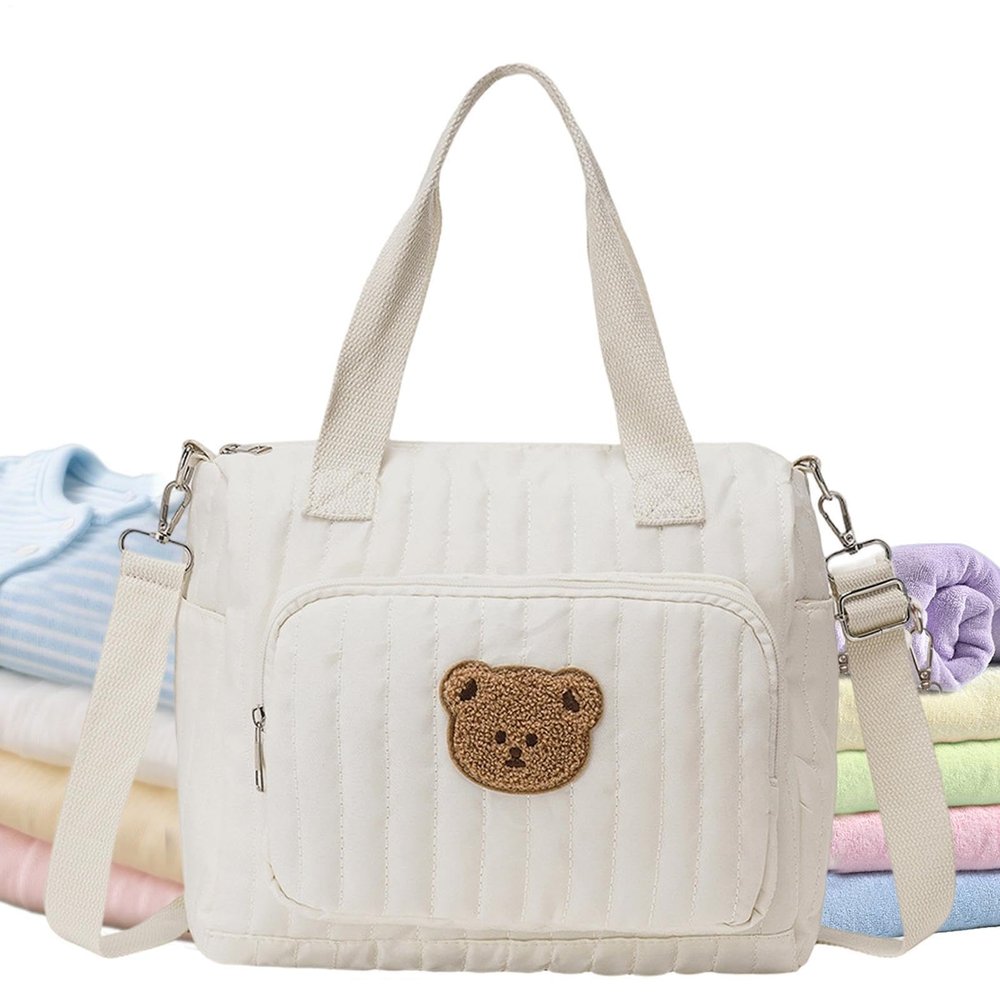Diaper Tote Bag with Adjustable Shoulder Strap