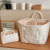 Rose Small Flower Broken Storage Basket, Fabric Home Storage Basket, Hand-Carry for the Car (Style 2) view 4