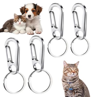 Pet Dog and Cat Tag Holder Clip