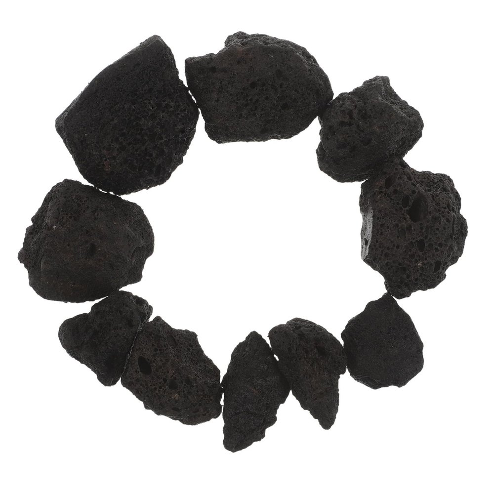 YOSADIER Black Volcanic Heating Stones, 800 g, for Steam Baths and Home Spa
