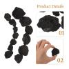 YOSADIER Black Volcanic Heating Stones, 800 g, for Steam Baths and Home Spa view 3