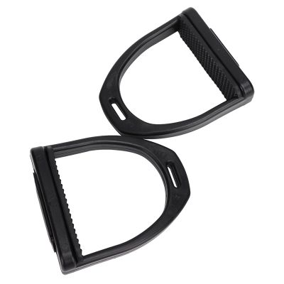 Cosiki Plastic Riding Stirrups with Non-Slip Rubber Pads, 2 Sizes